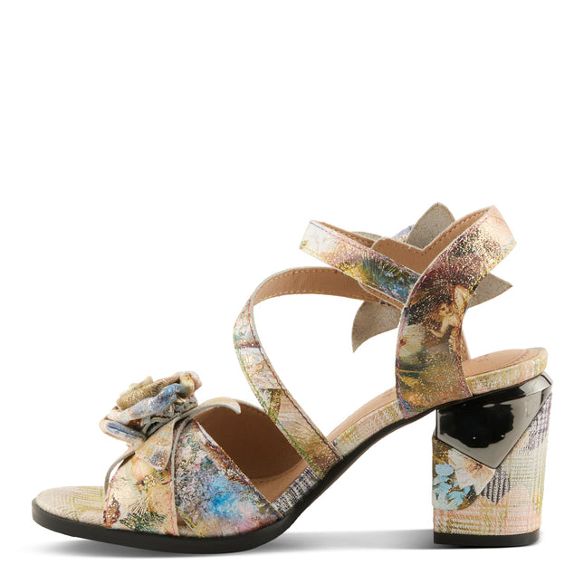 L'ARTISTE FLOWERPOWER WOMEN SANDALS - YELLOW MULTI