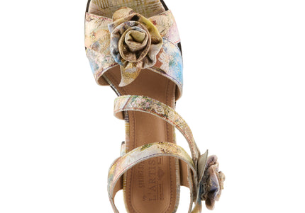 L'ARTISTE FLOWERPOWER WOMEN SANDALS - YELLOW MULTI