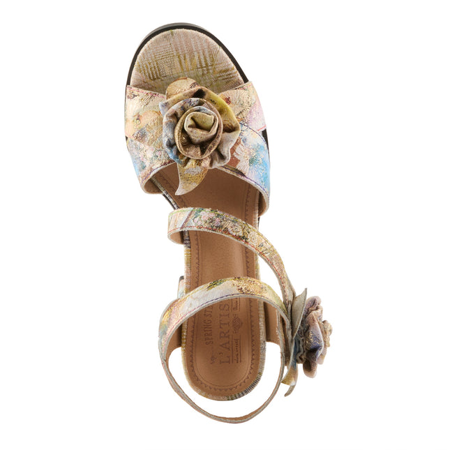 L'ARTISTE FLOWERPOWER WOMEN SANDALS - YELLOW MULTI