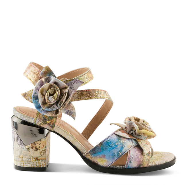 L'ARTISTE FLOWERPOWER WOMEN SANDALS - YELLOW MULTI