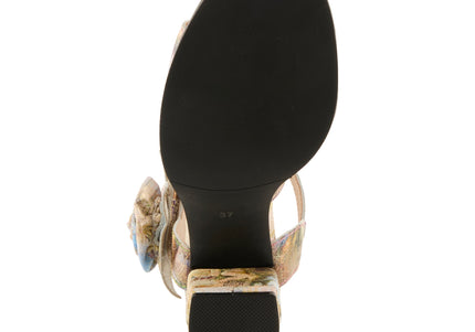 L'ARTISTE FLOWERPOWER WOMEN SANDALS - YELLOW MULTI