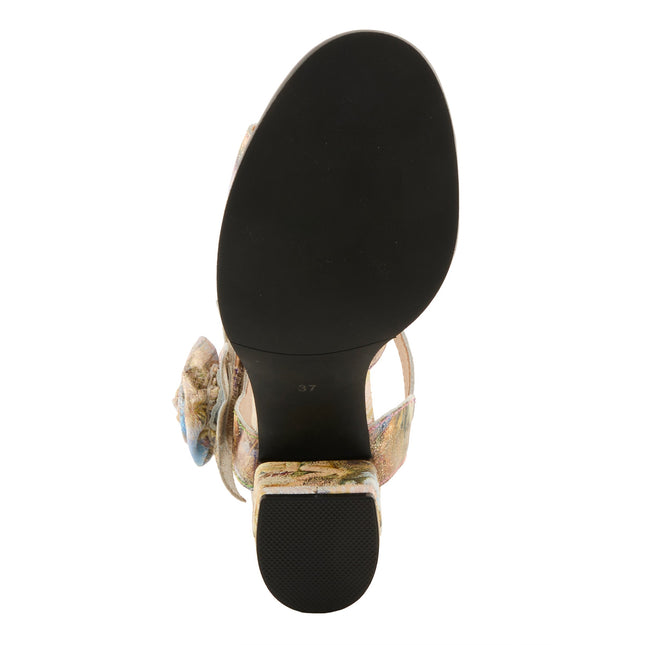 L'ARTISTE FLOWERPOWER WOMEN SANDALS - YELLOW MULTI