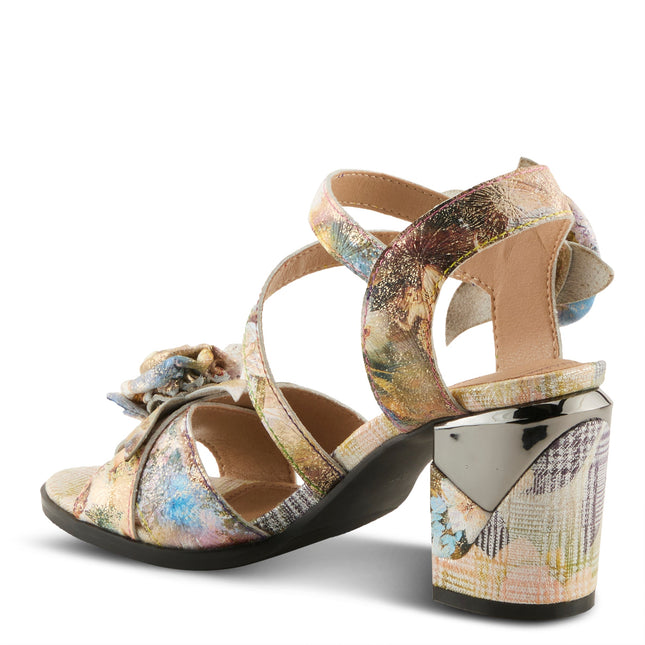 L'ARTISTE FLOWERPOWER WOMEN SANDALS - YELLOW MULTI