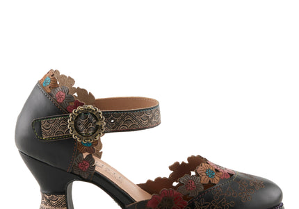 L'ARTISTE HAPPYDANCE WOMEN SANDALS - BLACK MULTI
