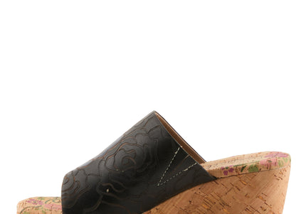 L'ARTISTE NICENEASY WOMEN SANDALS - BLACK MULTI