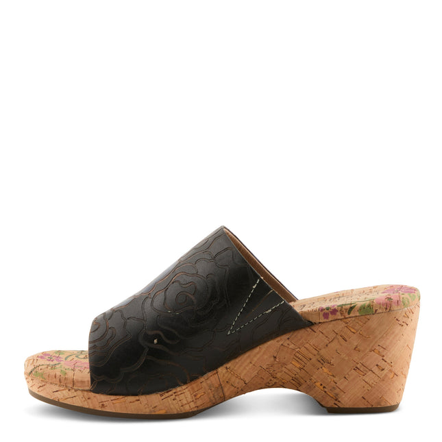 L'ARTISTE NICENEASY WOMEN SANDALS - BLACK MULTI