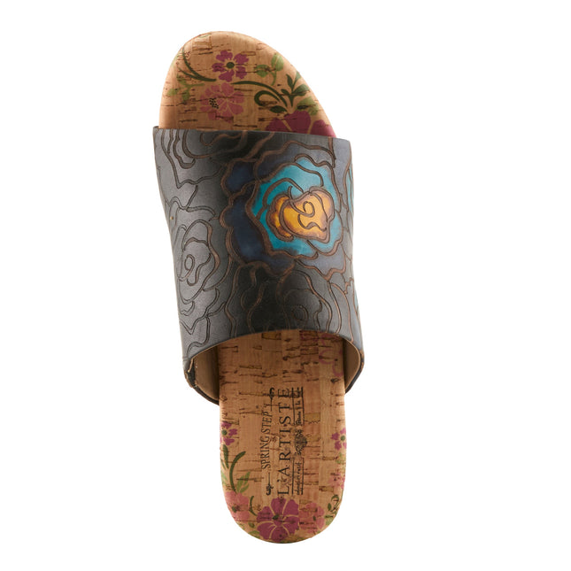 L'ARTISTE NICENEASY WOMEN SANDALS - BLACK MULTI