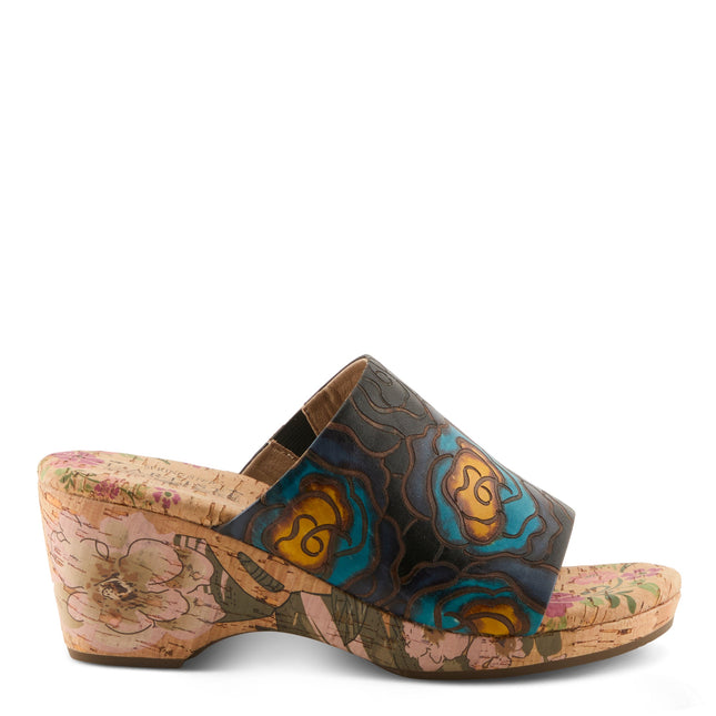 L'ARTISTE NICENEASY WOMEN SANDALS - BLACK MULTI