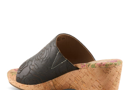 L'ARTISTE NICENEASY WOMEN SANDALS - BLACK MULTI