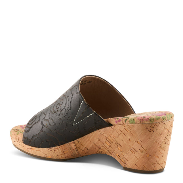 L'ARTISTE NICENEASY WOMEN SANDALS - BLACK MULTI