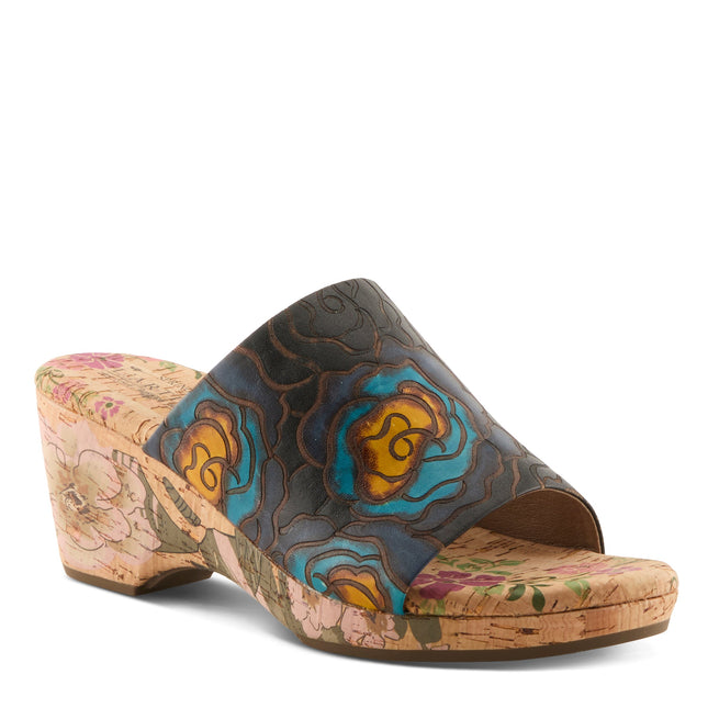 L'ARTISTE NICENEASY WOMEN SANDALS - BLACK MULTI
