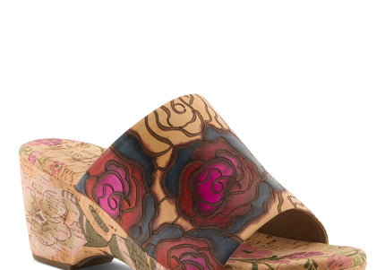 L'ARTISTE NICENEASY WOMEN SANDALS - TAN MULTI