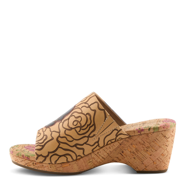 L'ARTISTE NICENEASY WOMEN SANDALS - TAN MULTI