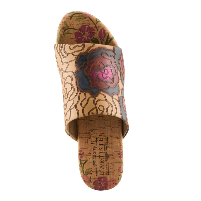 L'ARTISTE NICENEASY WOMEN SANDALS - TAN MULTI