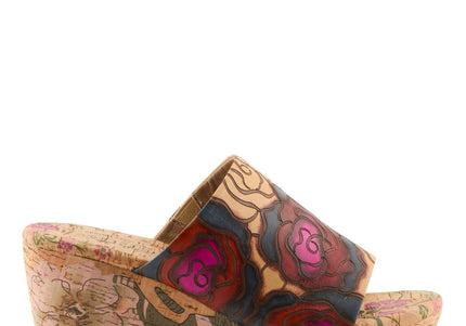 L'ARTISTE NICENEASY WOMEN SANDALS - TAN MULTI