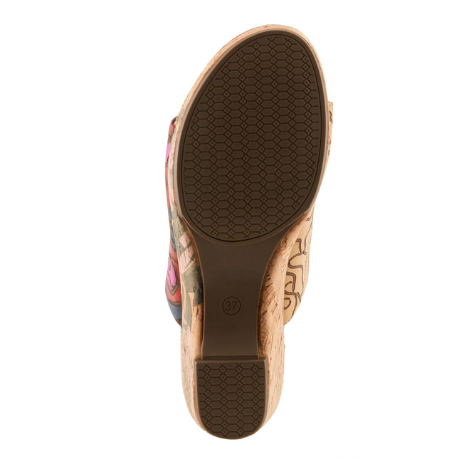 L'ARTISTE NICENEASY WOMEN SANDALS - TAN MULTI