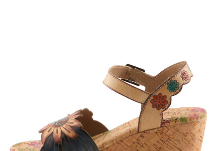L'ARTISTE LUVINLIFE WOMEN SANDALS - TAN MULTI