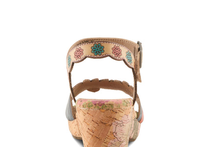 L'ARTISTE LUVINLIFE WOMEN SANDALS - TAN MULTI