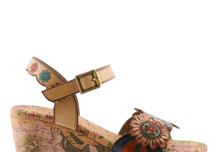 L'ARTISTE LUVINLIFE WOMEN SANDALS - TAN MULTI