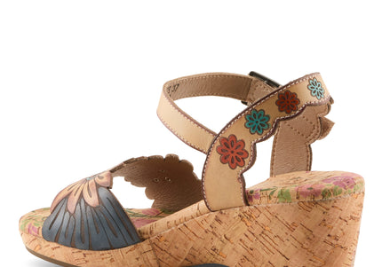 L'ARTISTE LUVINLIFE WOMEN SANDALS - TAN MULTI