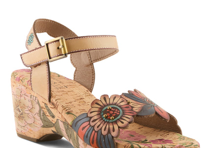 L'ARTISTE LUVINLIFE WOMEN SANDALS - TAN MULTI