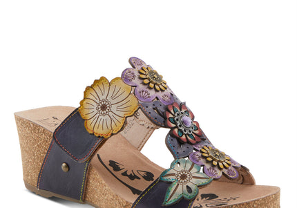 L'ARTISTE PRETTYPETALS WOMEN SANDALS - Navy Multi