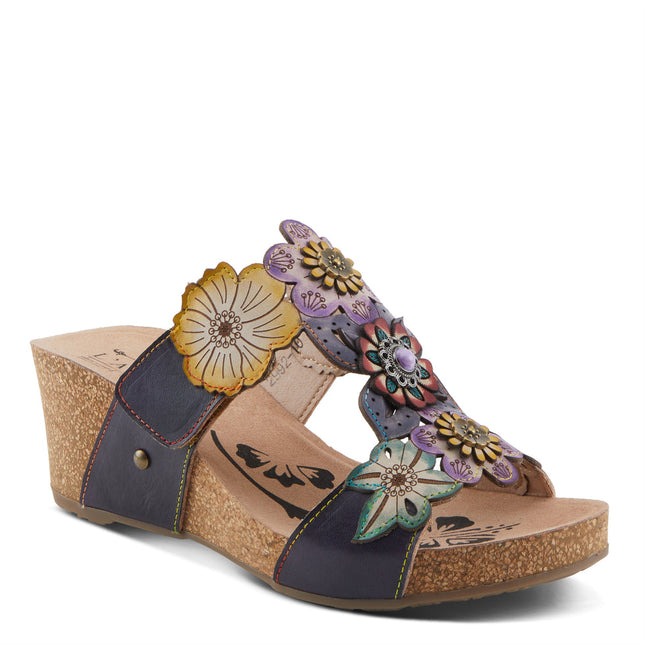L'ARTISTE PRETTYPETALS WOMEN SANDALS - Navy Multi