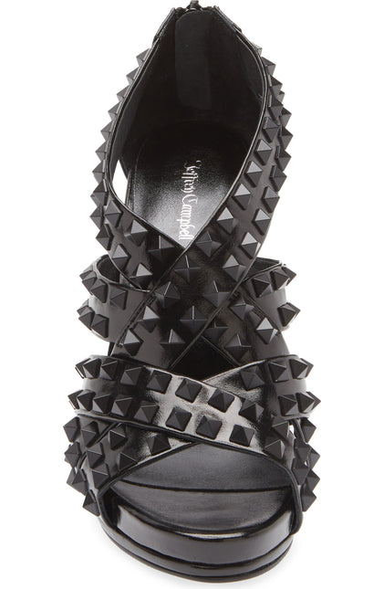 JEFFREY CAMPBELL RONNY-SD Women Heels - Black Patent Combo