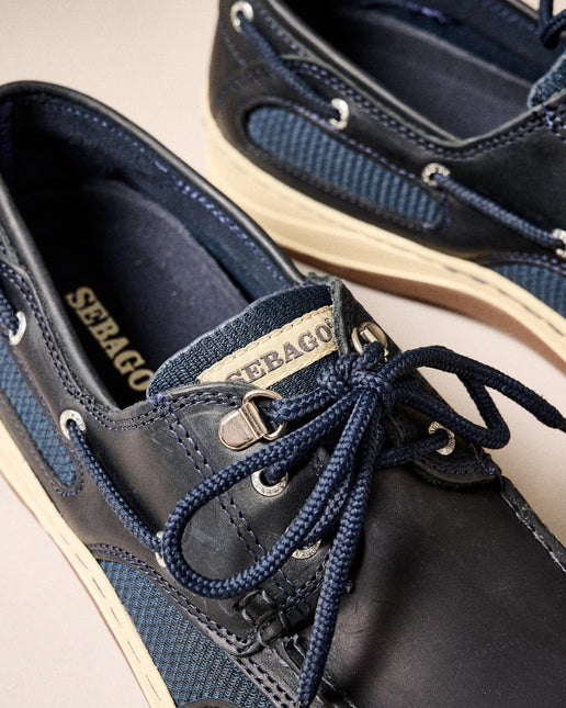 SEBAGO CLOVEHITCH II FGL WAXED MEN SHOES - Blue Navy (908)