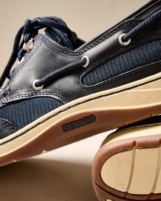 SEBAGO CLOVEHITCH II FGL WAXED MEN SHOES - Blue Navy (908)