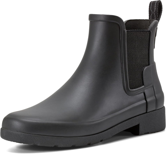 HUNTER W REFINED CHELSEA WOMEN RAIN BOOTS - Black/Black Charcoal