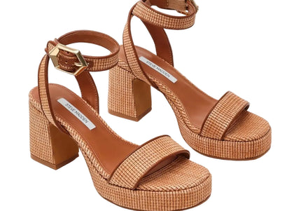 STEVE MADDEN ELIDA WOMEN SANDALS - Raffia
