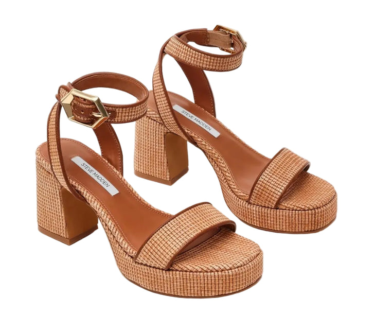 STEVE MADDEN ELIDA WOMEN SANDALS - Raffia