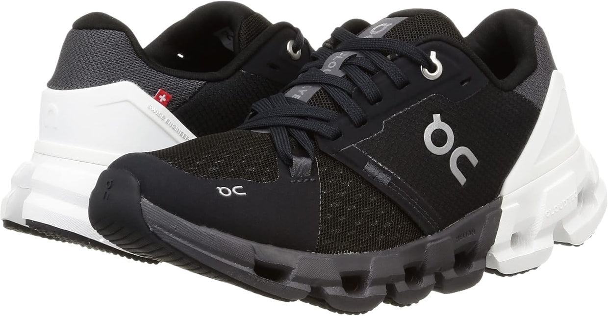 ON CLOUDFLYER 4 WIDE WOMEN SNEAKERS - Black/White