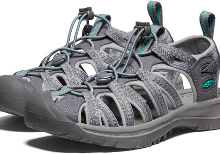 KEEN WHISPER WOMEN SANDALS - Medium Grey/Peacock Green