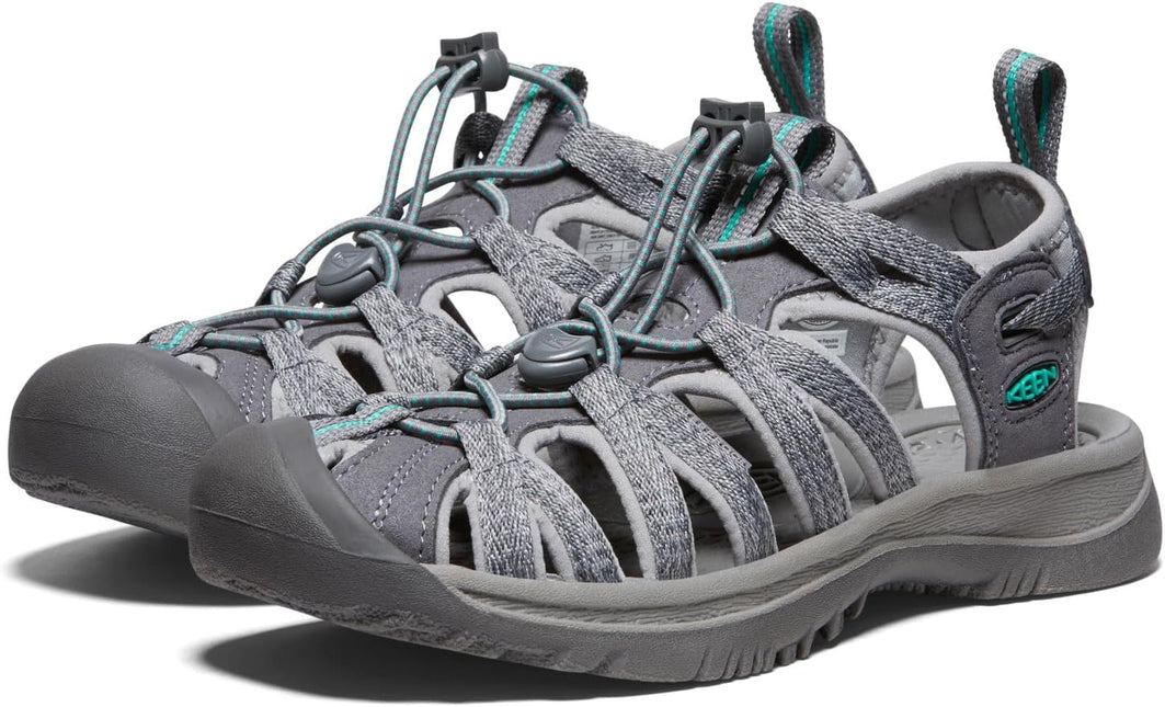 KEEN WHISPER WOMEN SANDALS - Medium Grey/Peacock Green