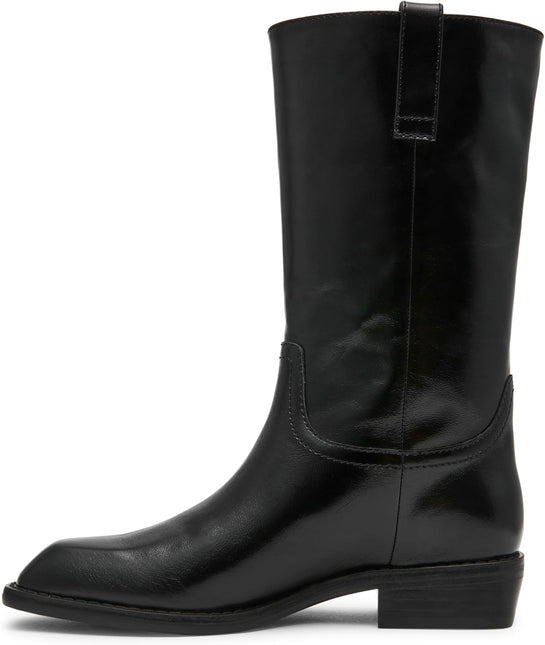 STEVE MADDEN PRIMO WOMEN BOOTS - Black Leather