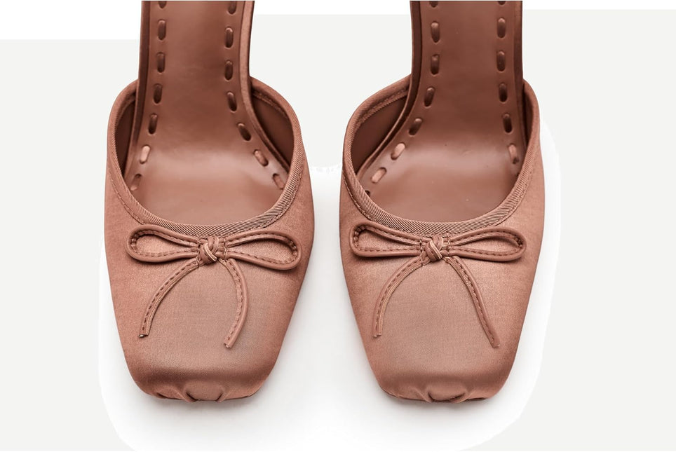 STEVE MADDEN LARINA WOMEN HEELS - Tan Satin