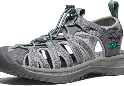 KEEN WHISPER WOMEN SANDALS - Medium Grey/Peacock Green