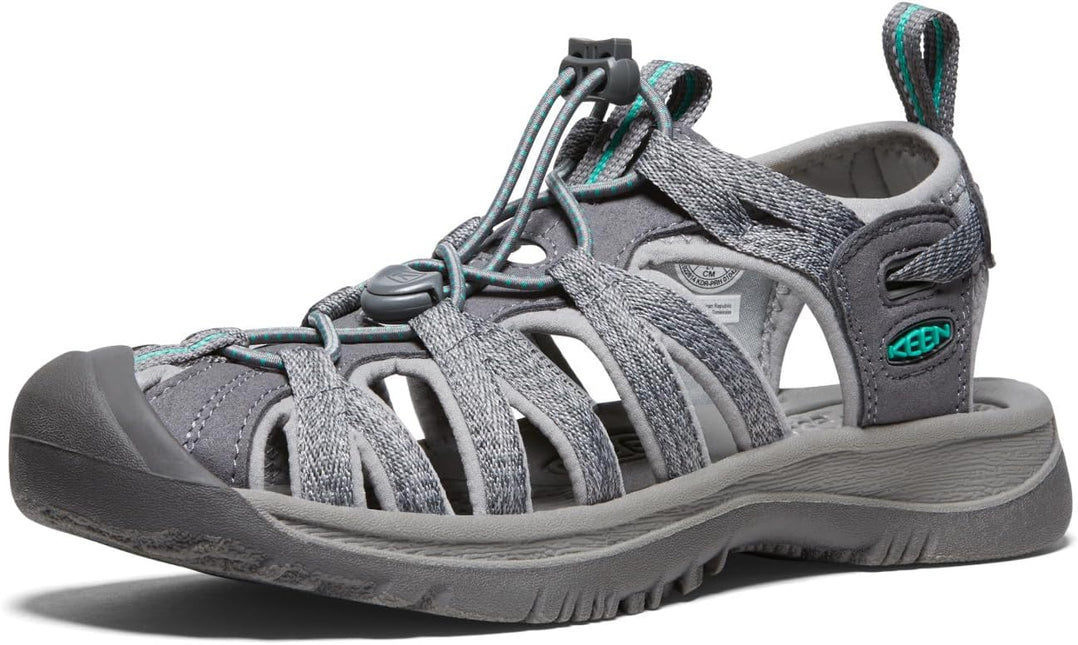 KEEN WHISPER WOMEN SANDALS - Medium Grey/Peacock Green