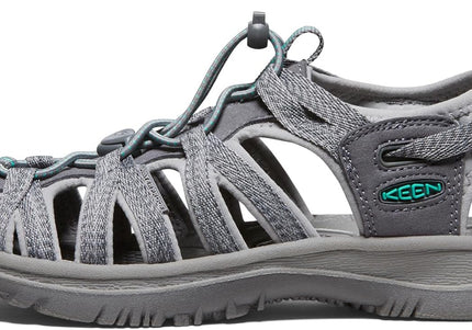 KEEN WHISPER WOMEN SANDALS - Medium Grey/Peacock Green