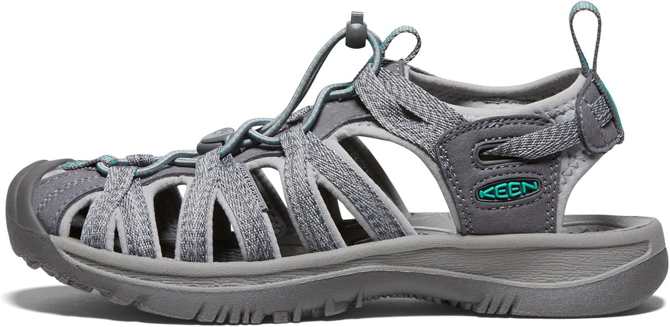 KEEN WHISPER WOMEN SANDALS - Medium Grey/Peacock Green