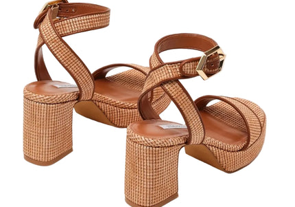 STEVE MADDEN ELIDA WOMEN SANDALS - Raffia