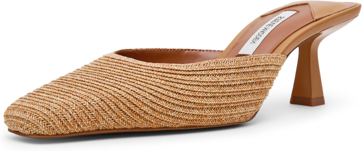 STEVE MADDEN ALYSE WOMEN HEELS - Natural Raffia