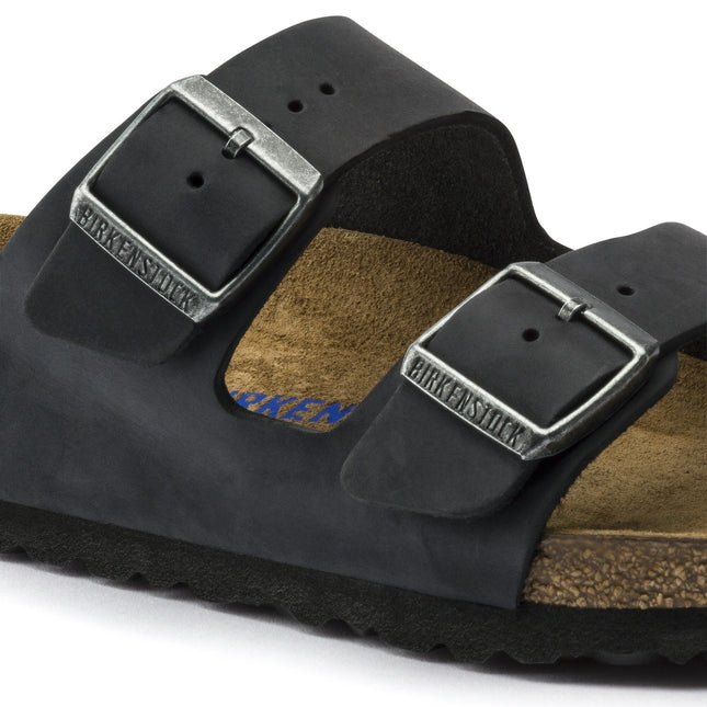 BIRKENSTOCK ARIZONA SOFT FOOTBED OILED LEATHER WOMEN SANDALS