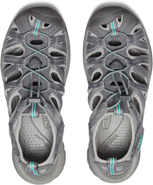 KEEN WHISPER WOMEN SANDALS - Medium Grey/Peacock Green