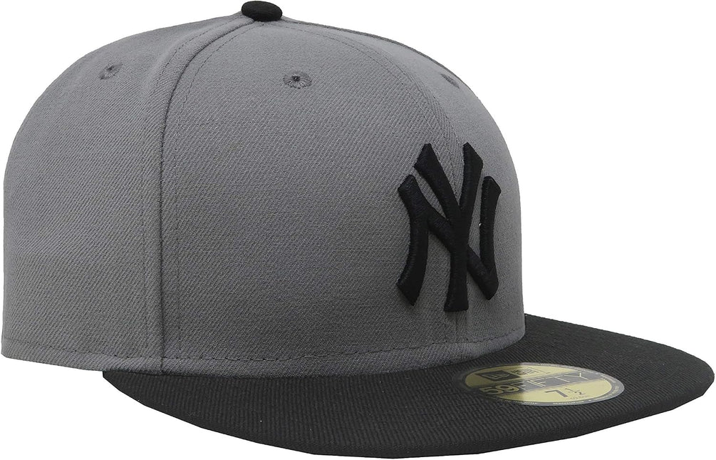 NEW ERA MLB BASIC 5950 NEYYAN STGBLK UNISEX HAT - Storm Gray/Black