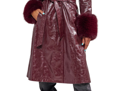 AZALEA WANG KAYA WOMEN COATS - Merlot