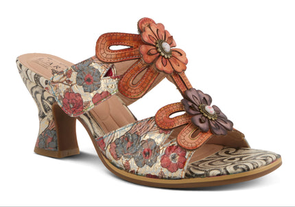L'ARTISTE ALANIA WOMEN SANDALS - Orange Multi