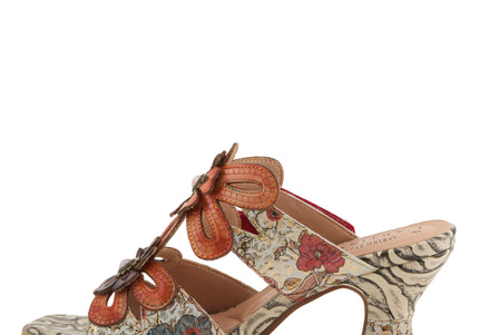 L'ARTISTE ALANIA WOMEN SANDALS - Orange Multi